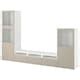 BESTÅ TV storage combination/glass doors, black-brown/Lappviken black ...