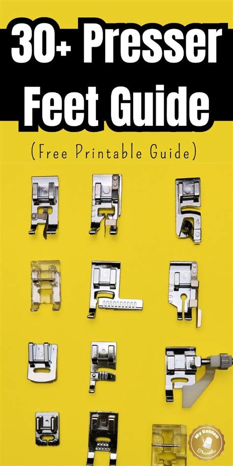 Image result for Sewing Machine Presser Feet Guide