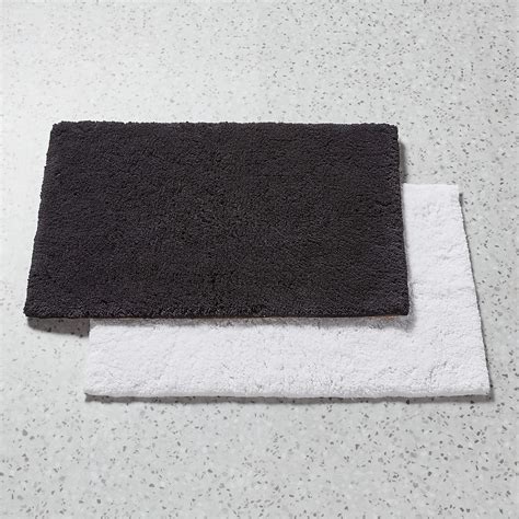 Kalani Organic Cotton Black Bath Mat 24"x36" + Reviews | CB2 Canada