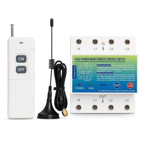 Buy Blackt Electrotech BT16R3P 100A Wireless Remote Control Switch | 3 ...