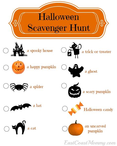 Halloween Scavenger Hunt For Kids Free Printable - Printable Scavenger Hunt