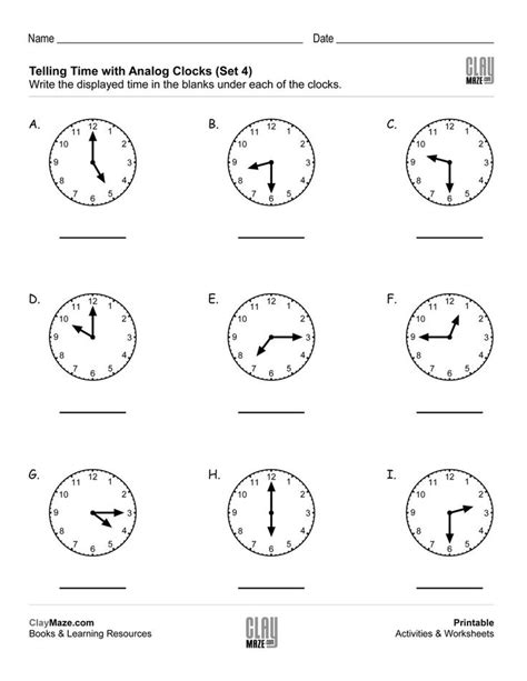 Time Worksheet 的图像结果