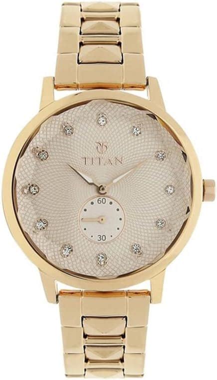 Titan Women Stainless Steel Analog Pink Dial Watch-Nn95084Wm01, Band ...