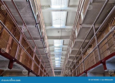 Alcatraz Prison Cell Block stock photo. Image of federal - 54740382