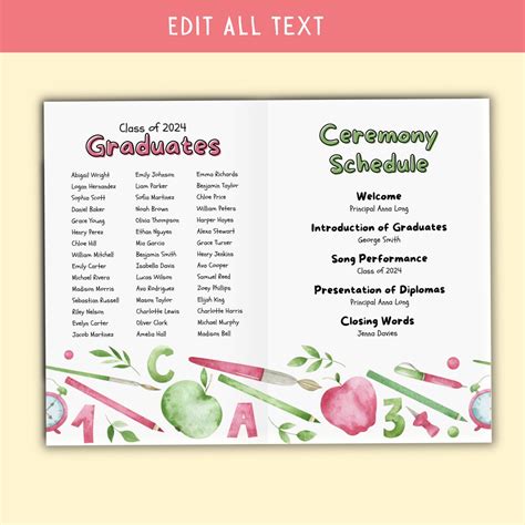 Image result for Preschool Graduation Program Ideas