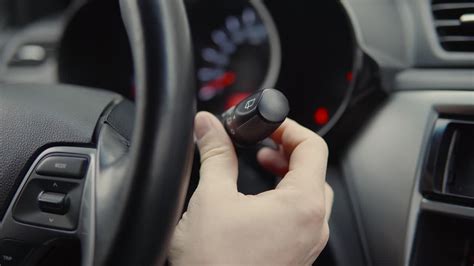 Person Adjusting Car Wiper Controls | Premium Stock Video Footage