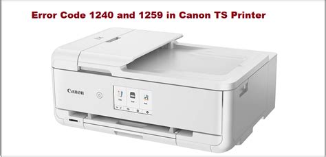 Image result for Canon Printer Error Code 1259
