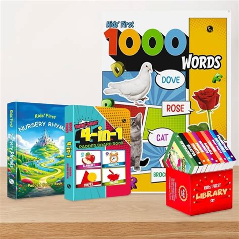 PW Kids Combo Set of 4 | First Library Box of 10 Board Books + Kids ...