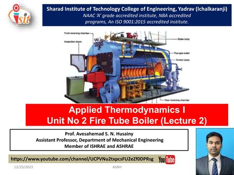 Fire Tube Boiler (Construction and Working) | PPTX