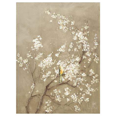 White Cherry Blossom I Neutral Crop Bird – The Living Influence