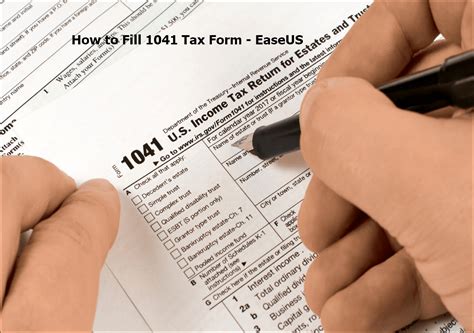 Image result for How to File Form 1041