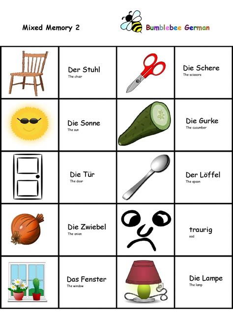 Image result for German Language Worksheets