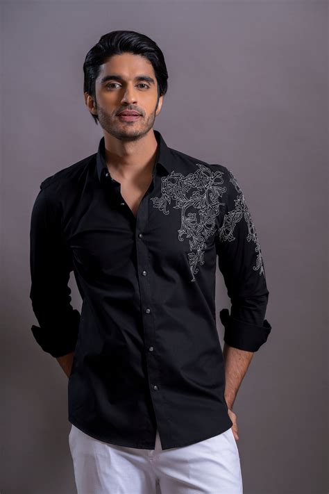 Floral Hand Embroidered Shirt