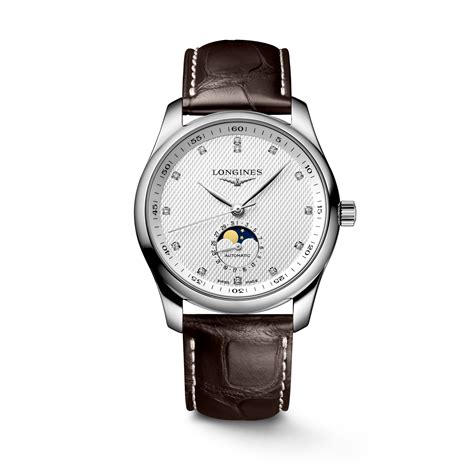 LONGINES MASTER COLLECTION MOONPHASE | Ø 40.00 mm, Серебристый, Узор ...