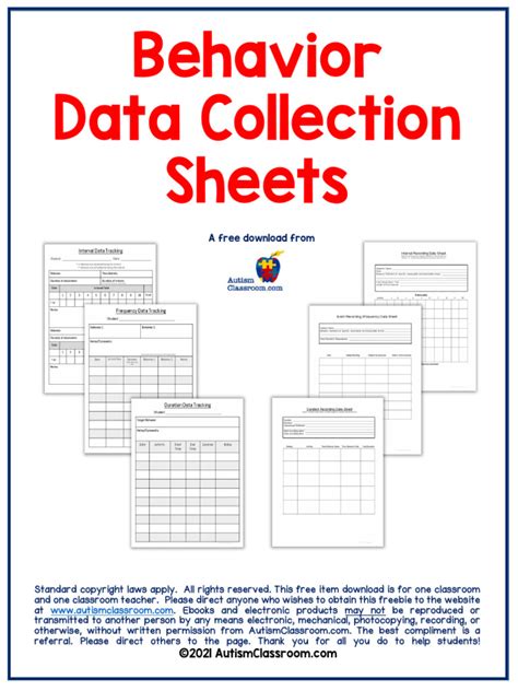 Image result for Behavior Data Collection Sheets PDF