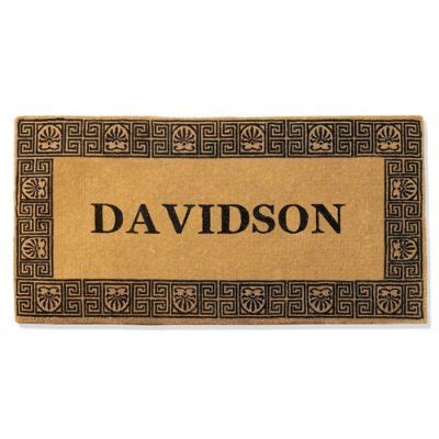 Personalized Greek Key Door Mat | Grandin Road