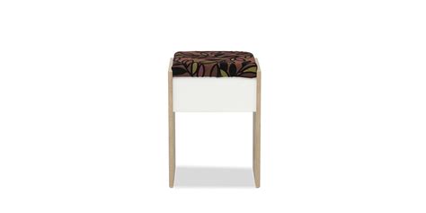 Lazzio Pouf Grey Oak & White