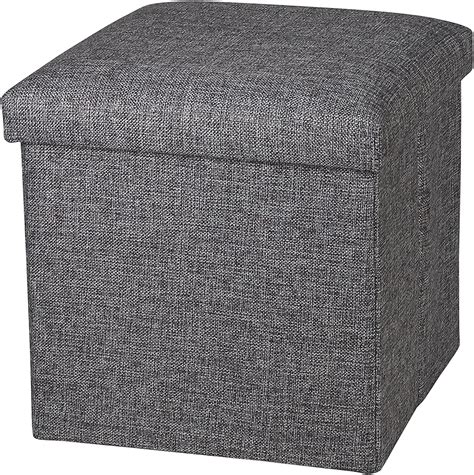 Renesmee Cube Shape Sitting Stool with Storage Box Living Foldable ...