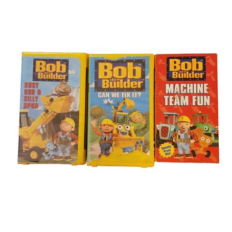 Buy Bob the Builder VHS Tapes LOT 3 Vintage Can We Fix It Busy Bob ...