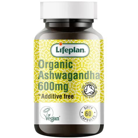 Lifeplan Organic Ashwagandha 600mg X 60 Capsules 60 Capsules ...