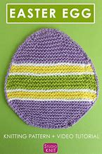 Image result for Easter Egg Dishcloth by Studio Knits