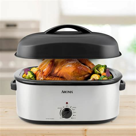AROMA® 22Qt. Roaster Oven with High-Dome Lid (ART-732SBH) | eBay