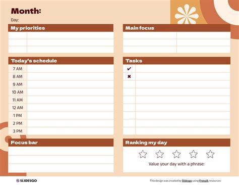 Study Timetable Planner Template