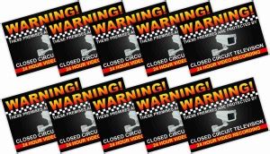 KREEPO WARNING! THESE PREMISES ARE PROTECTED BY CLOSED CIRCUIT ...