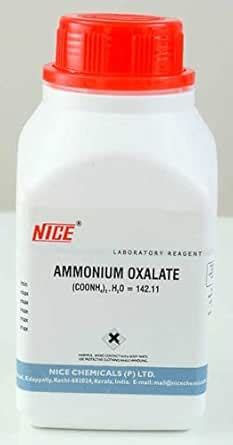 Ammonium oxalate – 99% 500 gm : Amazon.in: Industrial & Scientific