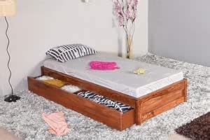 Ferrovilla WS3 Single Sheesham Wood Low Floor Bed with Storage for ...