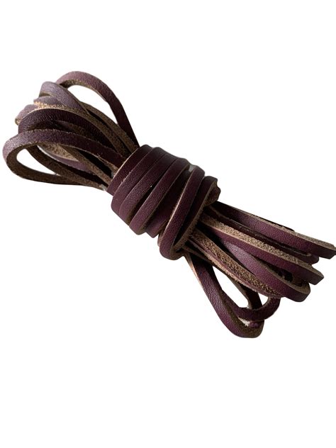 Dark Brown Leather Shoelaces and Boot Laces Buy Online