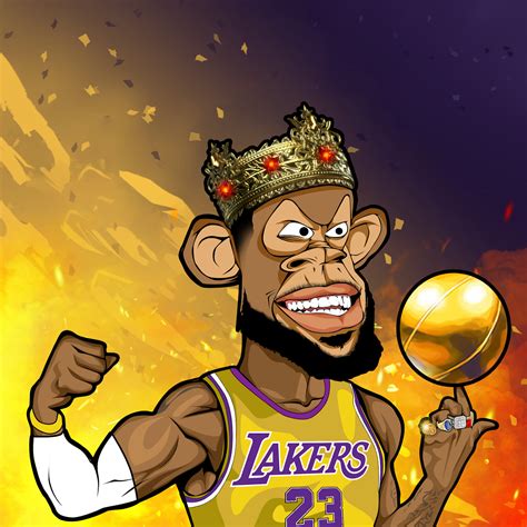 MonkeyBored LeBron James - MonkeyBored1 Art | OpenSea | Sfondi iphone ...