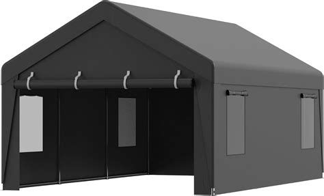 Susici 12x20 FT Grey Heavy Duty Carport Car Canopy, India | Ubuy
