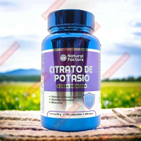 Citrato de Potasio Natural Factors 100 cápsulas - DM Natumarket