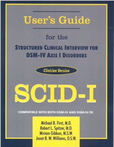 Buy Structured Clinical Interview for DSM-IV Axis I Disorders (SCID-I ...
