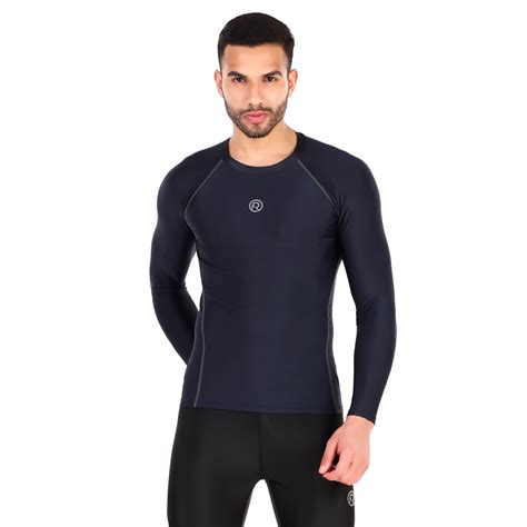 Recharge Polyester Compression Top Full Sleeve (Navy Blue) – ReDesign ...