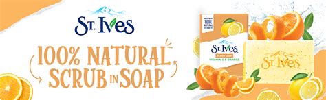 Buy St. Ives Vitamin C & Orange Bathing Scrub Soap, Exfoliating Soap ...