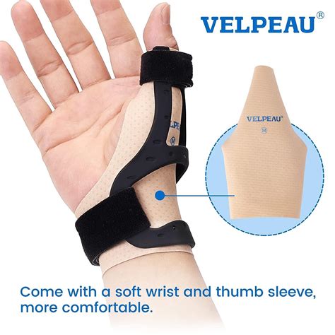 Velpeau Silicone Thumb Spica Splint - Reversible Brace for Tendonitis ...
