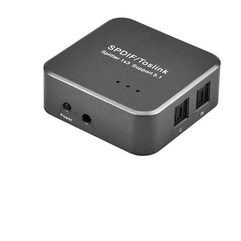 Tobo New SPDIF/TOSLINK Digital Optical Audio Switcher 1x3 Audio ...