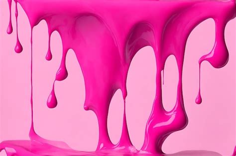 O líquido rosa pinga do fundo gerado Ai | imagem Premium gerada com IA