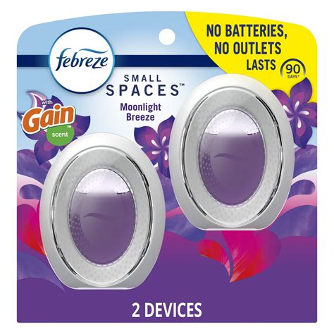 2 Pack Febreze Bathroom Air Freshener - Moonlight Breeze with Gain ...