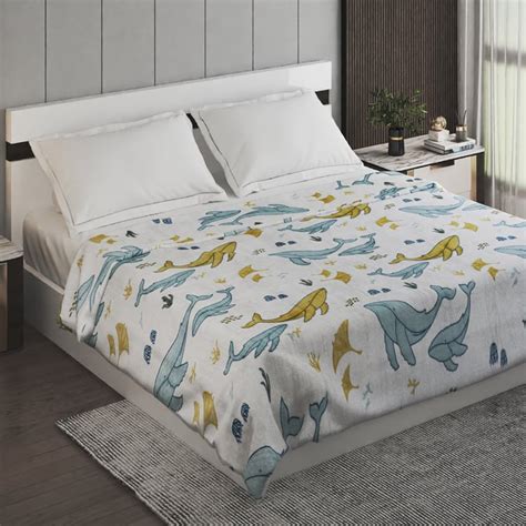 Buy Slate Kids Underwater Print Double Blanket from Home Centre at just ...