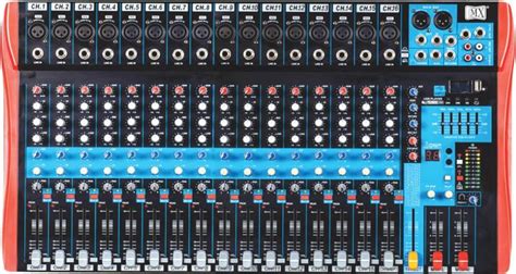 MX Live Audio Mixer 16 Channel Premium Analog Mixer with USB ...