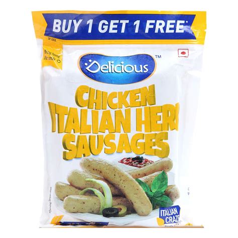Delicious Chicken Sausages - Italian Herbs, 300g (Buy 1 get 1) : Amazon ...