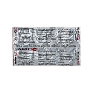 Raciper D 40 Strip Of 10 Capsules: Uses, Side Effects, Price & Dosage ...
