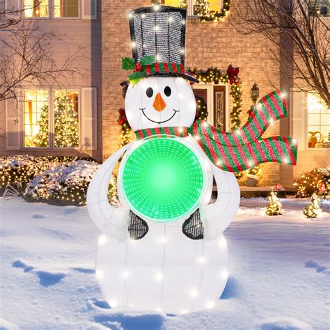 Amazon.com: Elegear 36’’ Snowman Lighted Christmas Yard Decorations ...