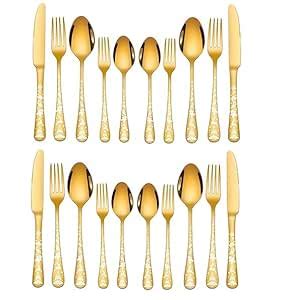 Vortipu Stainless Steel Premium Cutlery Set | Flatware Cutlery for ...