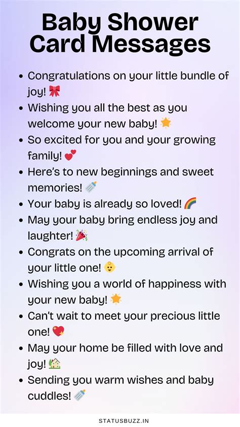 120+ Baby Shower Card Messages & Greetings - Biz Minds