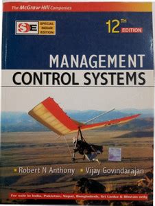 Management Control Systems 12th Edition By Robert N Anthony , Vijay ...
