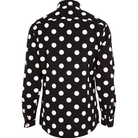 Black And White Polka Dot Shirt Mens - House for Rent